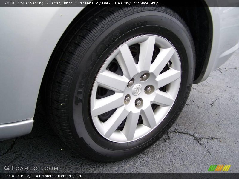Bright Silver Metallic / Dark Slate Gray/Light Slate Gray 2008 Chrysler Sebring LX Sedan