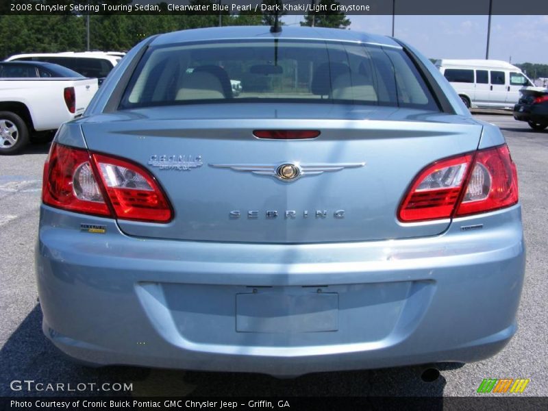 Clearwater Blue Pearl / Dark Khaki/Light Graystone 2008 Chrysler Sebring Touring Sedan