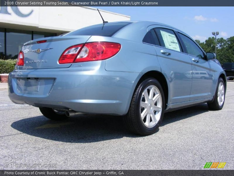 Clearwater Blue Pearl / Dark Khaki/Light Graystone 2008 Chrysler Sebring Touring Sedan