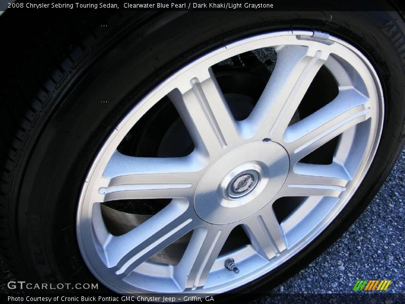 Clearwater Blue Pearl / Dark Khaki/Light Graystone 2008 Chrysler Sebring Touring Sedan