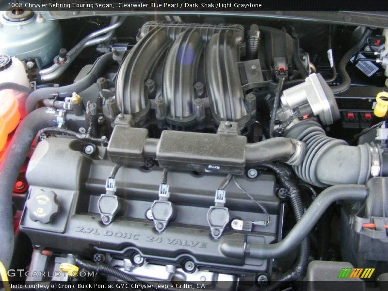Clearwater Blue Pearl / Dark Khaki/Light Graystone 2008 Chrysler Sebring Touring Sedan