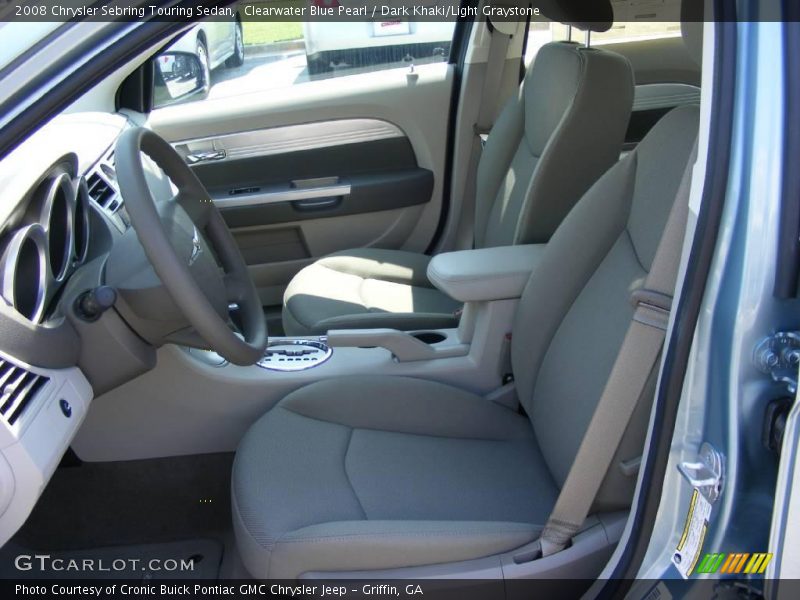 Clearwater Blue Pearl / Dark Khaki/Light Graystone 2008 Chrysler Sebring Touring Sedan