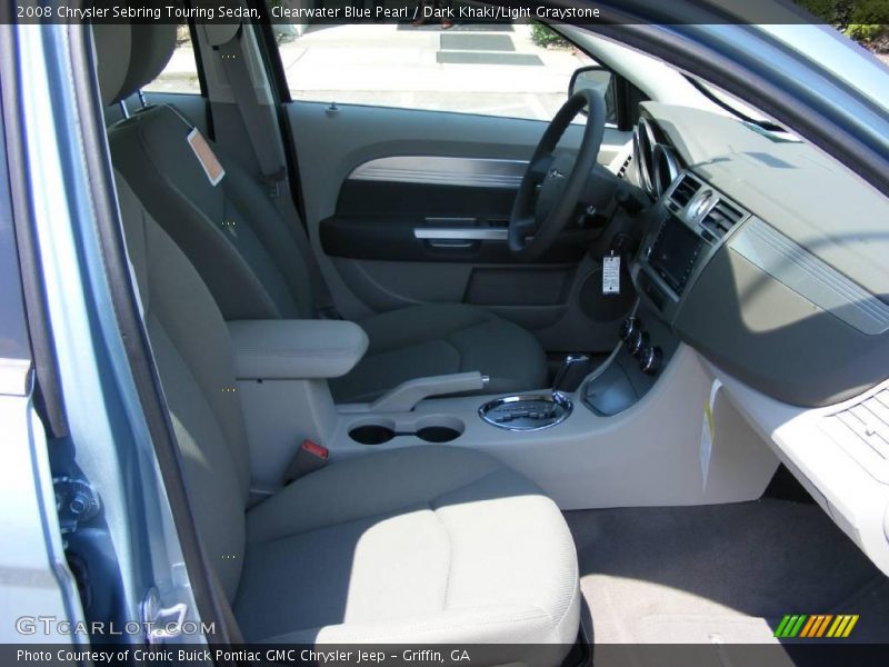 Clearwater Blue Pearl / Dark Khaki/Light Graystone 2008 Chrysler Sebring Touring Sedan