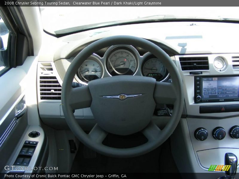 Clearwater Blue Pearl / Dark Khaki/Light Graystone 2008 Chrysler Sebring Touring Sedan