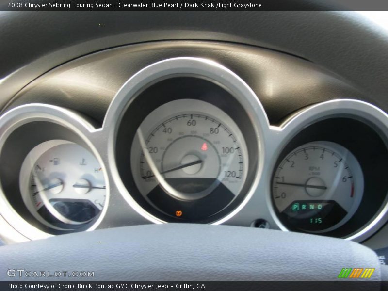 Clearwater Blue Pearl / Dark Khaki/Light Graystone 2008 Chrysler Sebring Touring Sedan