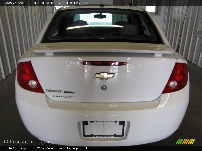 Summit White / Gray 2008 Chevrolet Cobalt Sport Sedan