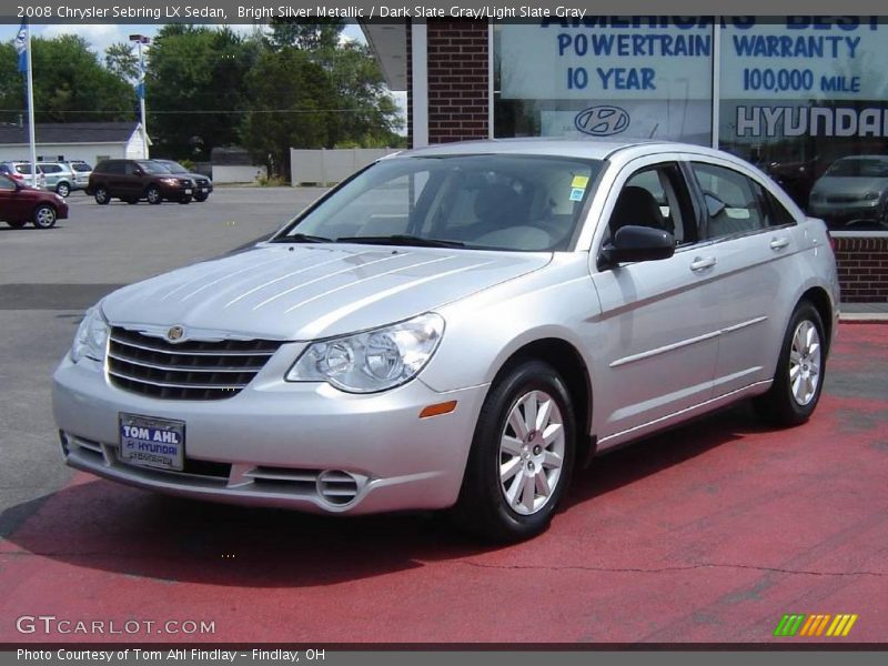 Bright Silver Metallic / Dark Slate Gray/Light Slate Gray 2008 Chrysler Sebring LX Sedan