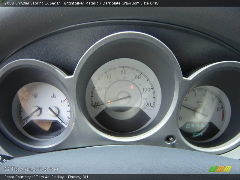 Bright Silver Metallic / Dark Slate Gray/Light Slate Gray 2008 Chrysler Sebring LX Sedan