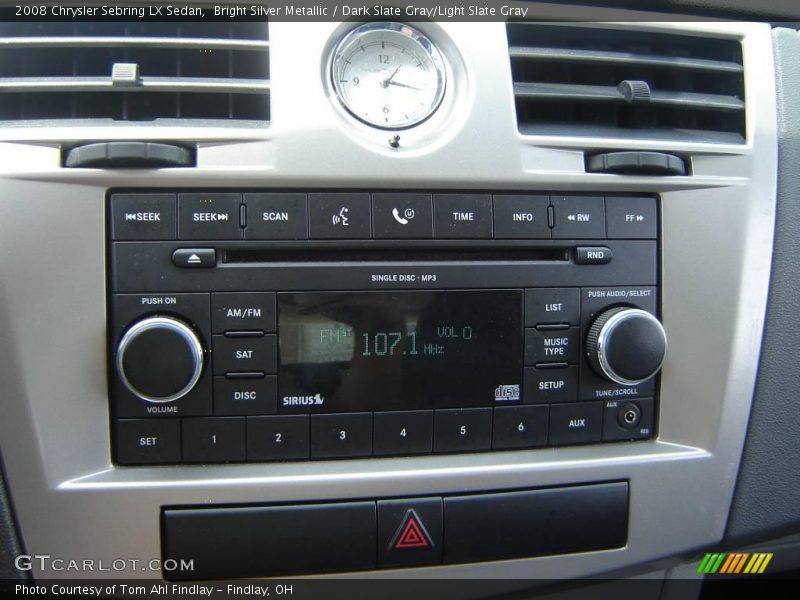 Bright Silver Metallic / Dark Slate Gray/Light Slate Gray 2008 Chrysler Sebring LX Sedan