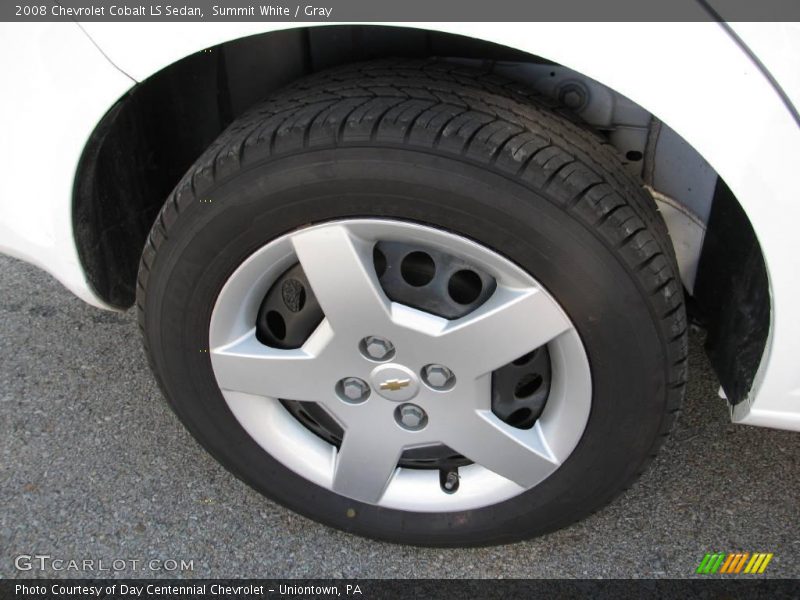 Summit White / Gray 2008 Chevrolet Cobalt LS Sedan