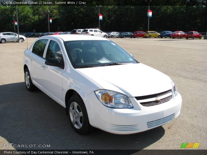 Summit White / Gray 2008 Chevrolet Cobalt LS Sedan