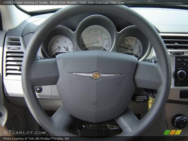 Bright Silver Metallic / Dark Slate Gray/Light Slate Gray 2008 Chrysler Sebring LX Sedan