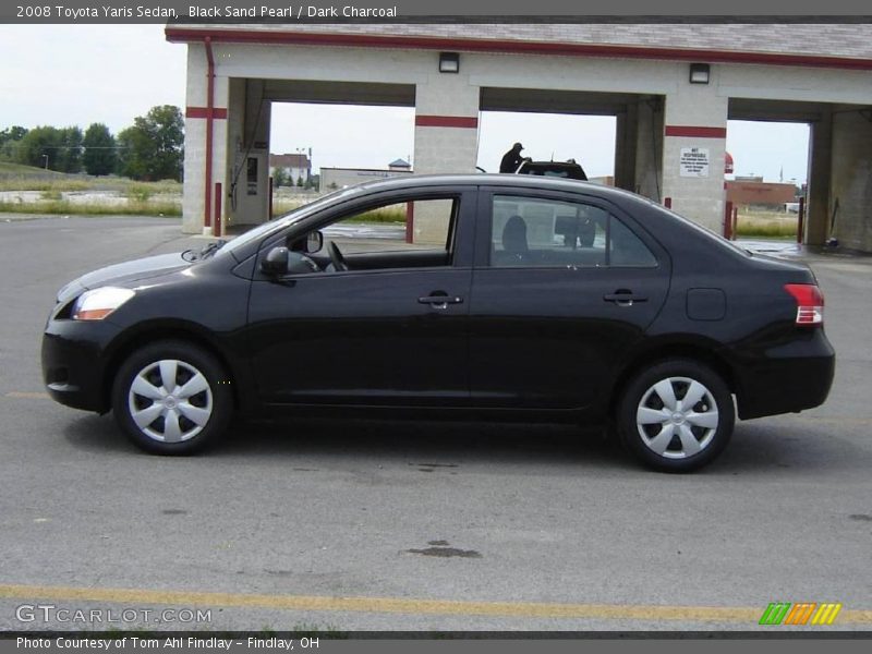 Black Sand Pearl / Dark Charcoal 2008 Toyota Yaris Sedan
