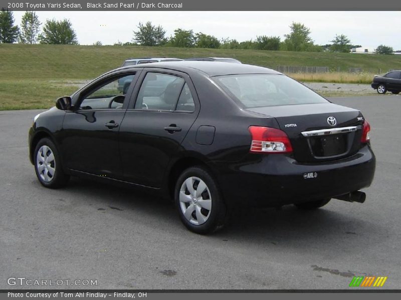 Black Sand Pearl / Dark Charcoal 2008 Toyota Yaris Sedan