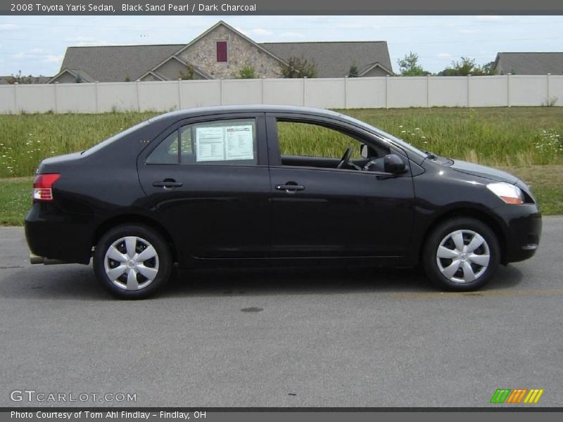 Black Sand Pearl / Dark Charcoal 2008 Toyota Yaris Sedan