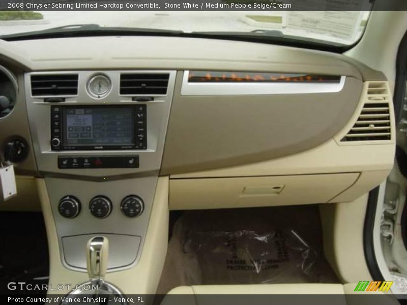 Stone White / Medium Pebble Beige/Cream 2008 Chrysler Sebring Limited Hardtop Convertible
