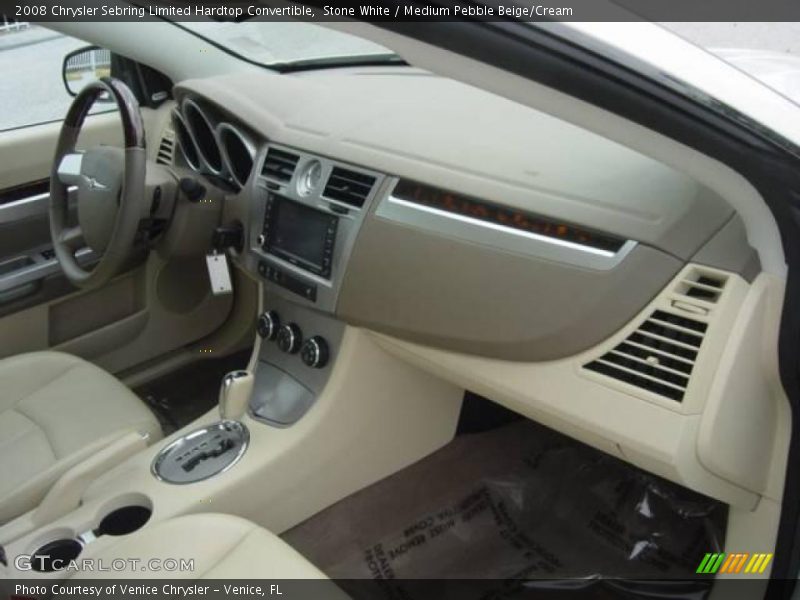 Stone White / Medium Pebble Beige/Cream 2008 Chrysler Sebring Limited Hardtop Convertible