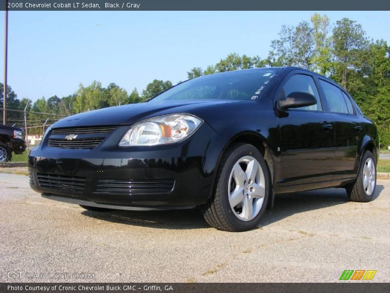 Black / Gray 2008 Chevrolet Cobalt LT Sedan