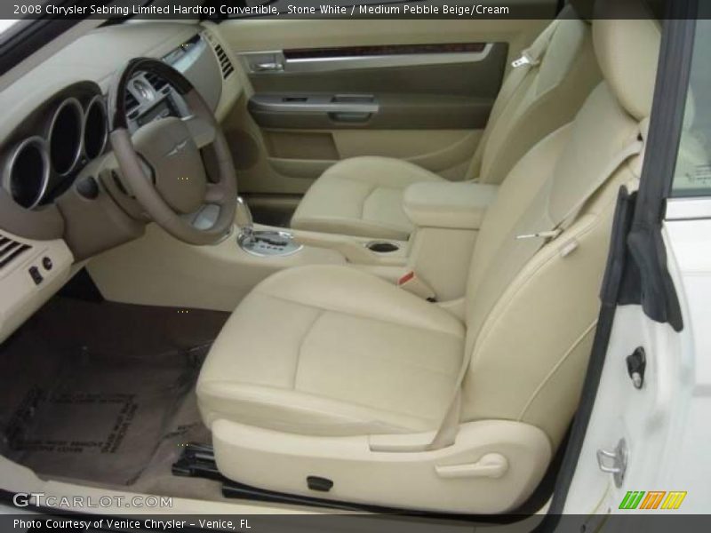 Stone White / Medium Pebble Beige/Cream 2008 Chrysler Sebring Limited Hardtop Convertible