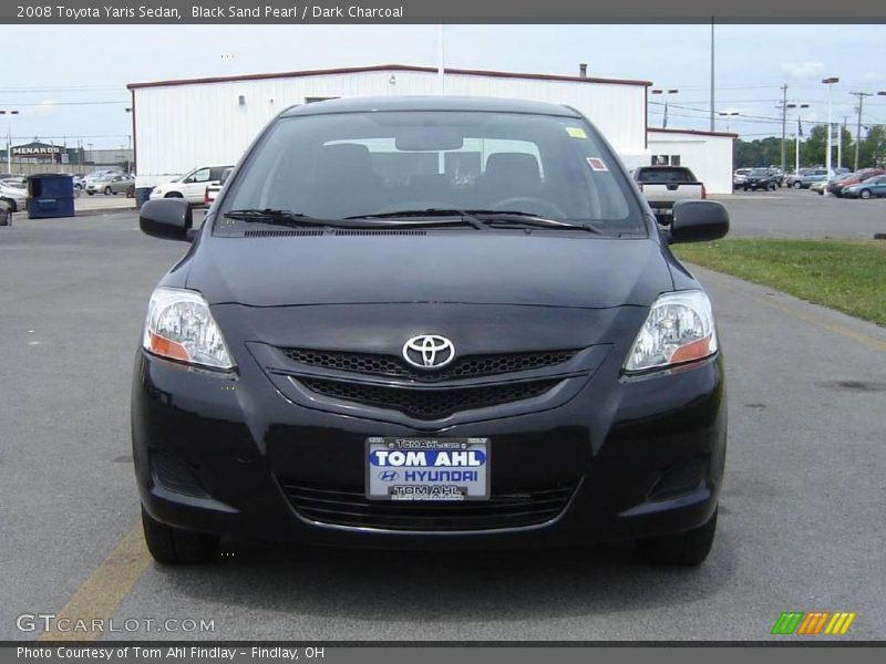 Black Sand Pearl / Dark Charcoal 2008 Toyota Yaris Sedan