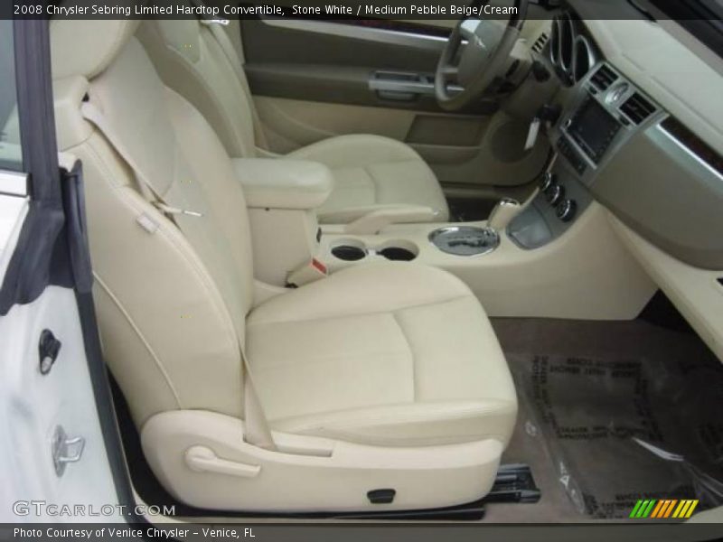 Stone White / Medium Pebble Beige/Cream 2008 Chrysler Sebring Limited Hardtop Convertible