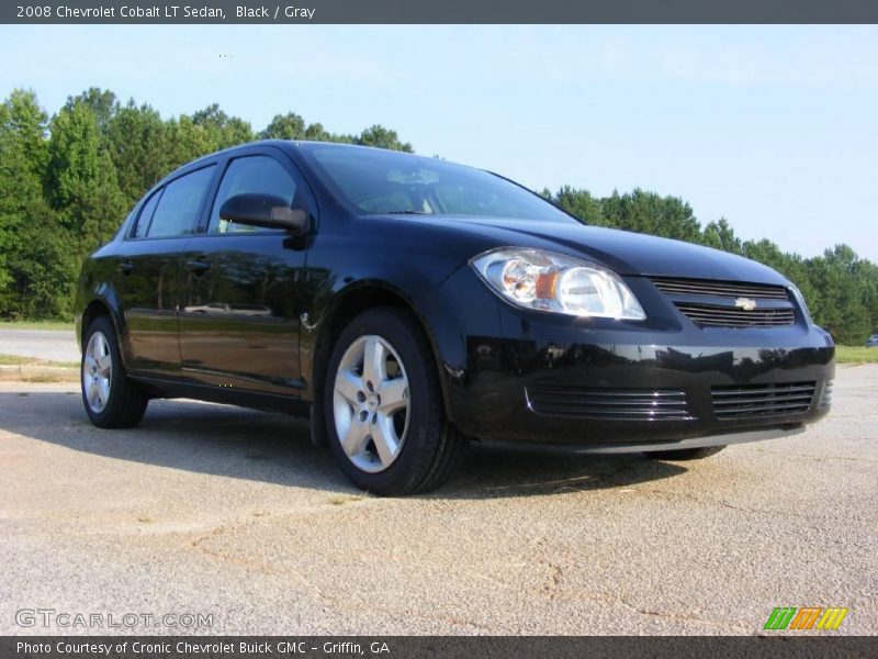 Black / Gray 2008 Chevrolet Cobalt LT Sedan