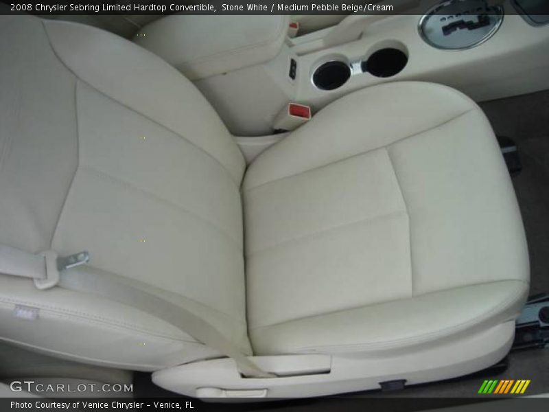 Stone White / Medium Pebble Beige/Cream 2008 Chrysler Sebring Limited Hardtop Convertible