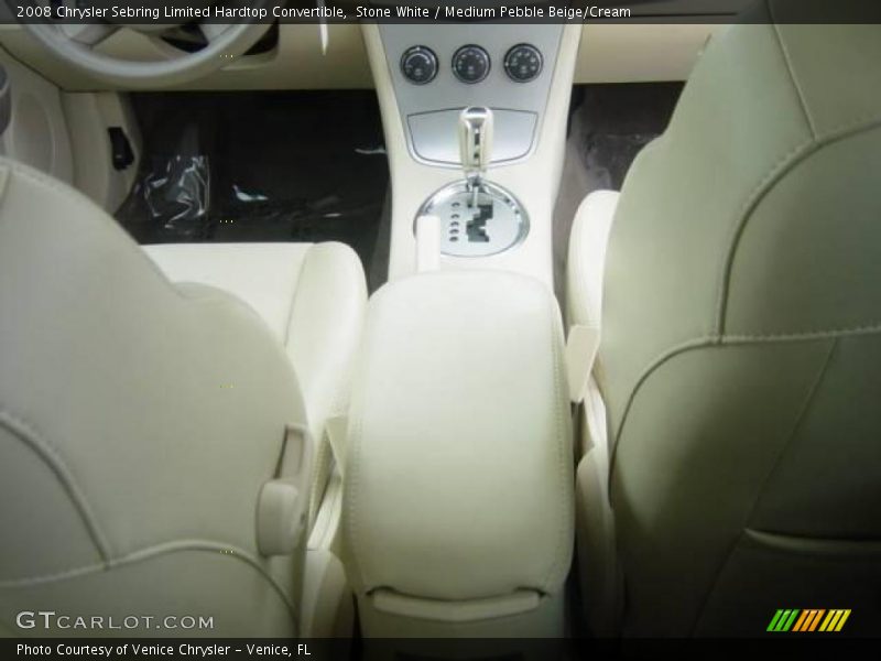 Stone White / Medium Pebble Beige/Cream 2008 Chrysler Sebring Limited Hardtop Convertible