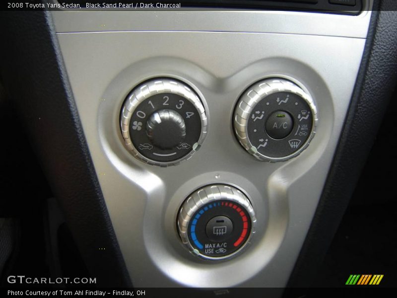 Black Sand Pearl / Dark Charcoal 2008 Toyota Yaris Sedan