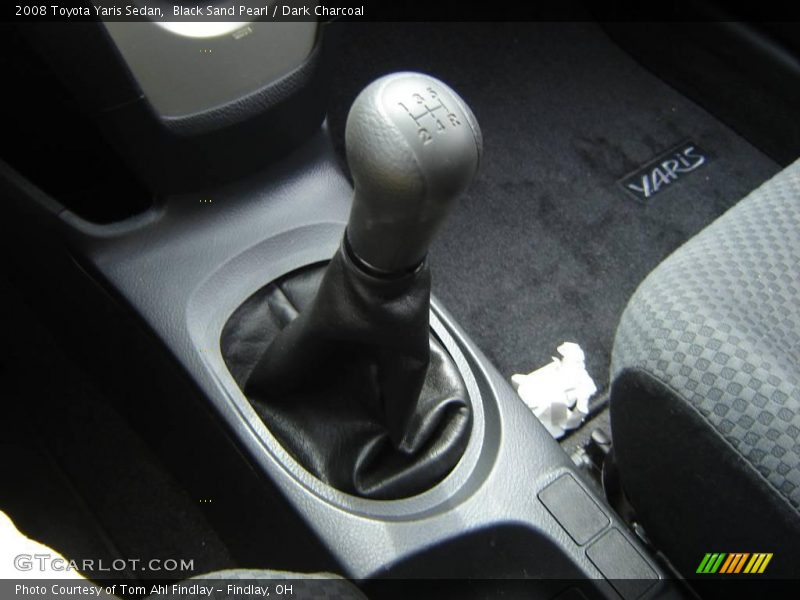 Black Sand Pearl / Dark Charcoal 2008 Toyota Yaris Sedan