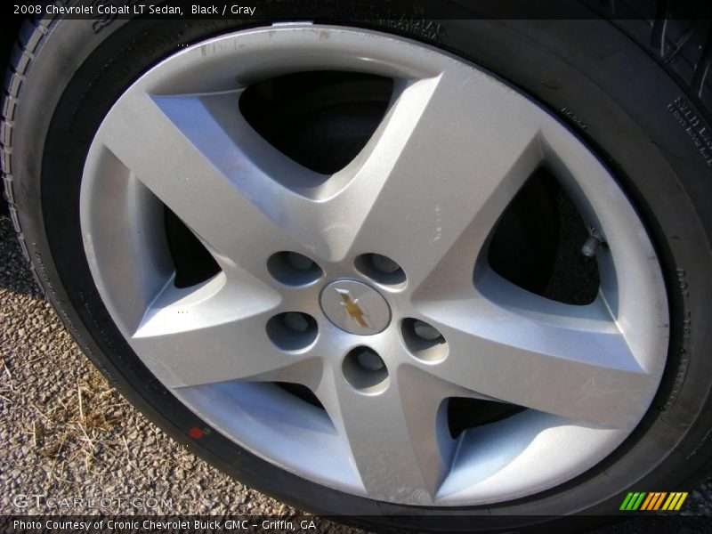 Black / Gray 2008 Chevrolet Cobalt LT Sedan