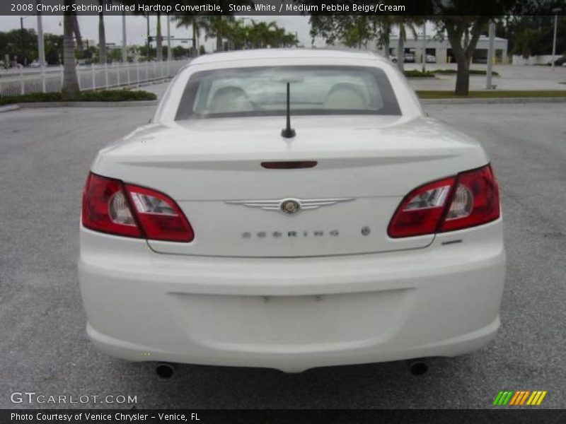Stone White / Medium Pebble Beige/Cream 2008 Chrysler Sebring Limited Hardtop Convertible