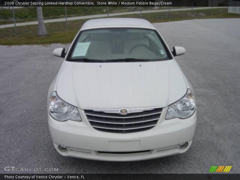 Stone White / Medium Pebble Beige/Cream 2008 Chrysler Sebring Limited Hardtop Convertible