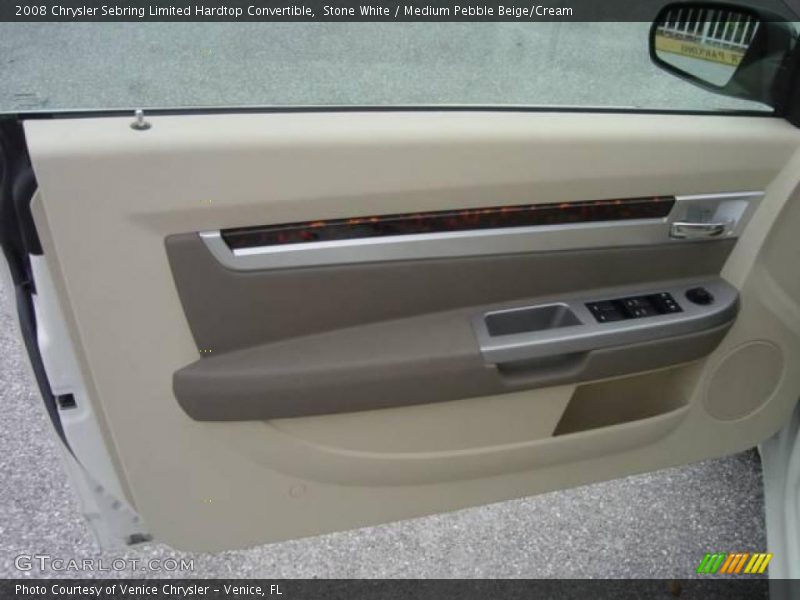 Stone White / Medium Pebble Beige/Cream 2008 Chrysler Sebring Limited Hardtop Convertible