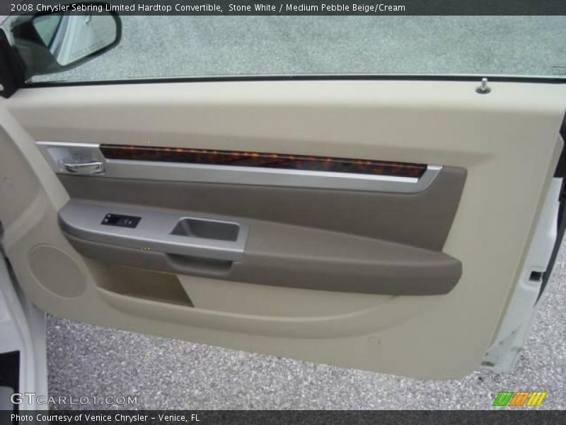 Stone White / Medium Pebble Beige/Cream 2008 Chrysler Sebring Limited Hardtop Convertible