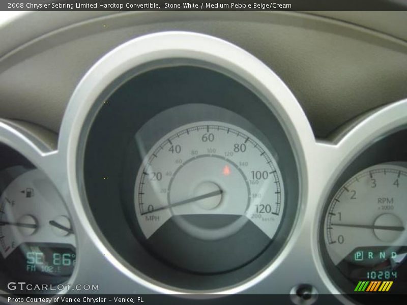Stone White / Medium Pebble Beige/Cream 2008 Chrysler Sebring Limited Hardtop Convertible