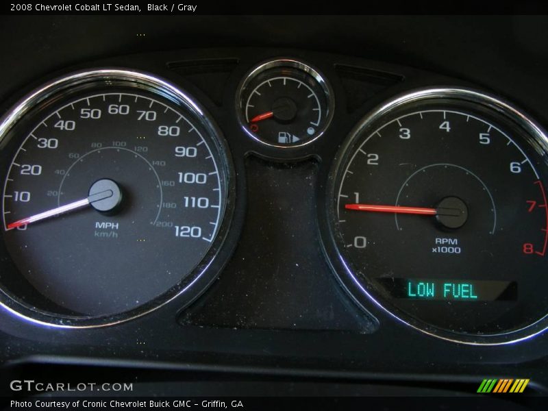 Black / Gray 2008 Chevrolet Cobalt LT Sedan