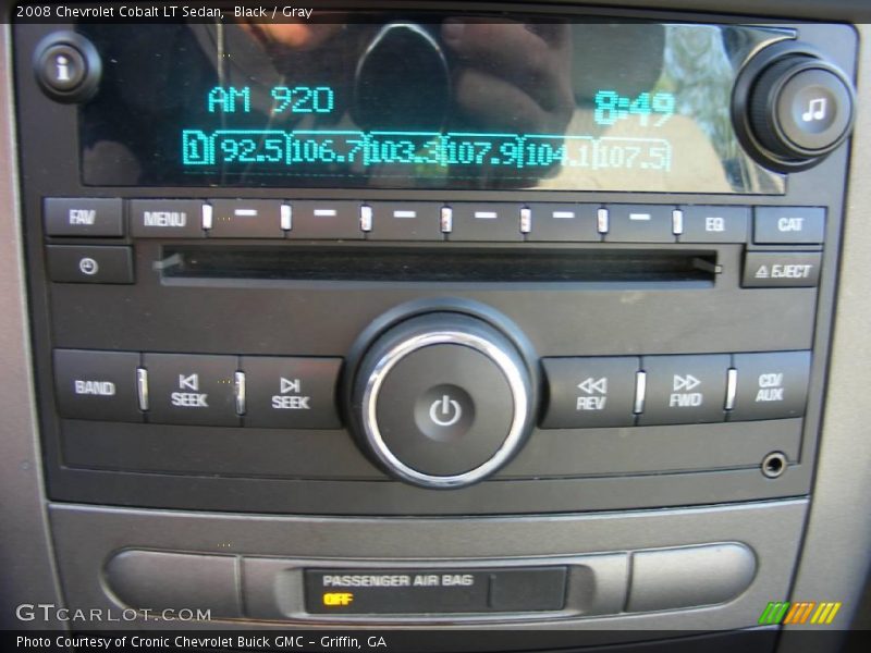 Black / Gray 2008 Chevrolet Cobalt LT Sedan