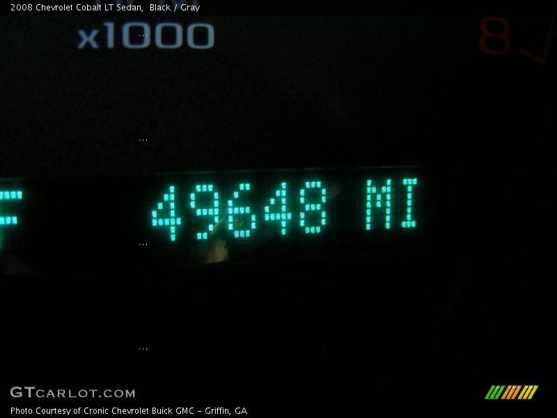 Black / Gray 2008 Chevrolet Cobalt LT Sedan