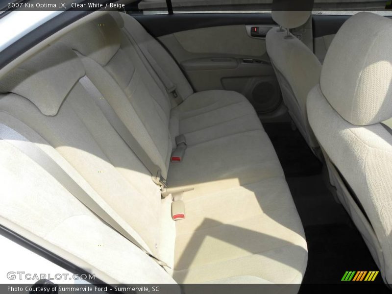 Clear White / Beige 2007 Kia Optima LX