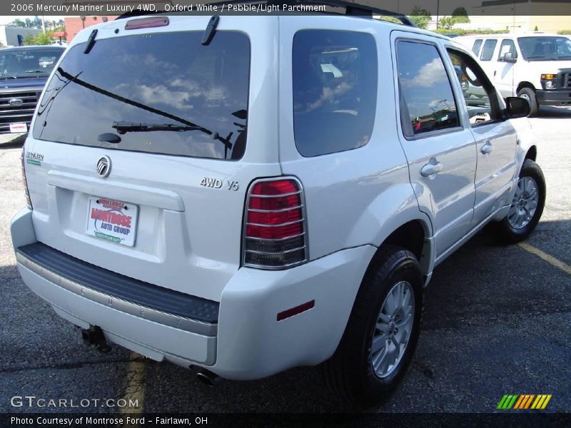Oxford White / Pebble/Light Parchment 2006 Mercury Mariner Luxury 4WD