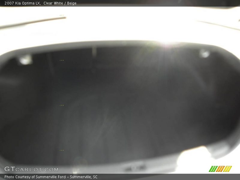 Clear White / Beige 2007 Kia Optima LX