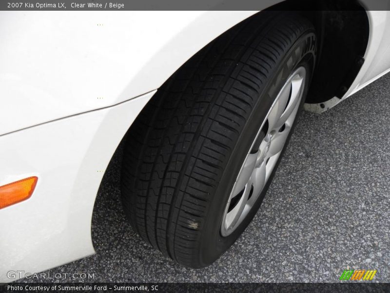 Clear White / Beige 2007 Kia Optima LX