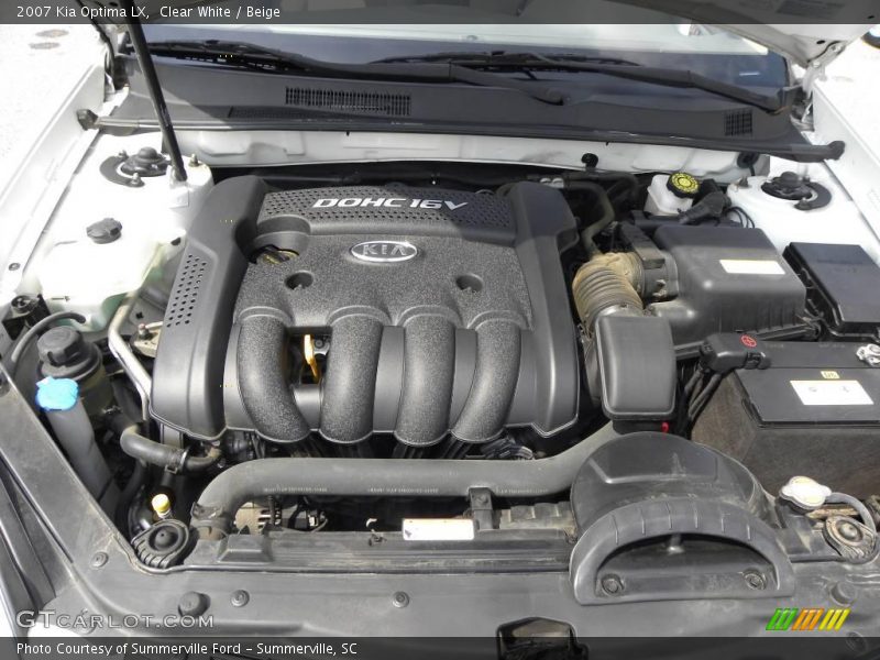 Clear White / Beige 2007 Kia Optima LX