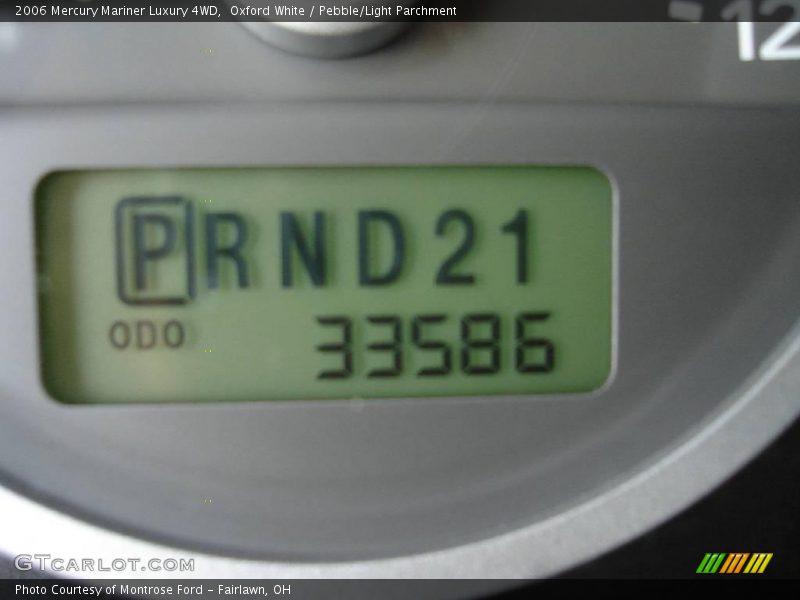 Oxford White / Pebble/Light Parchment 2006 Mercury Mariner Luxury 4WD
