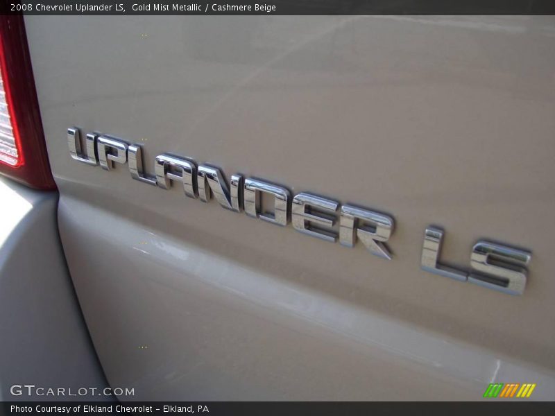 Gold Mist Metallic / Cashmere Beige 2008 Chevrolet Uplander LS
