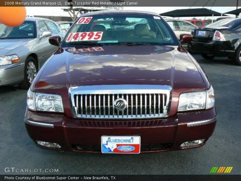 Dark Toreador Red Metallic / Light Camel 2008 Mercury Grand Marquis LS