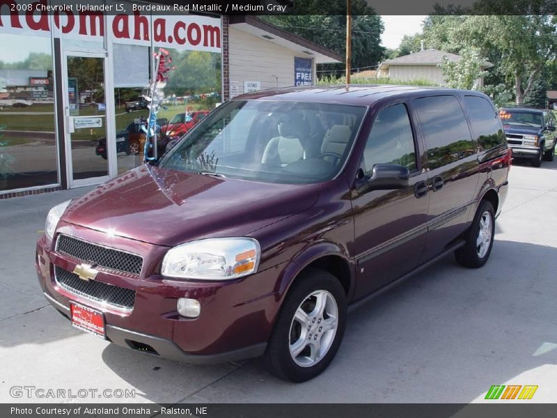 Bordeaux Red Metallic / Medium Gray 2008 Chevrolet Uplander LS