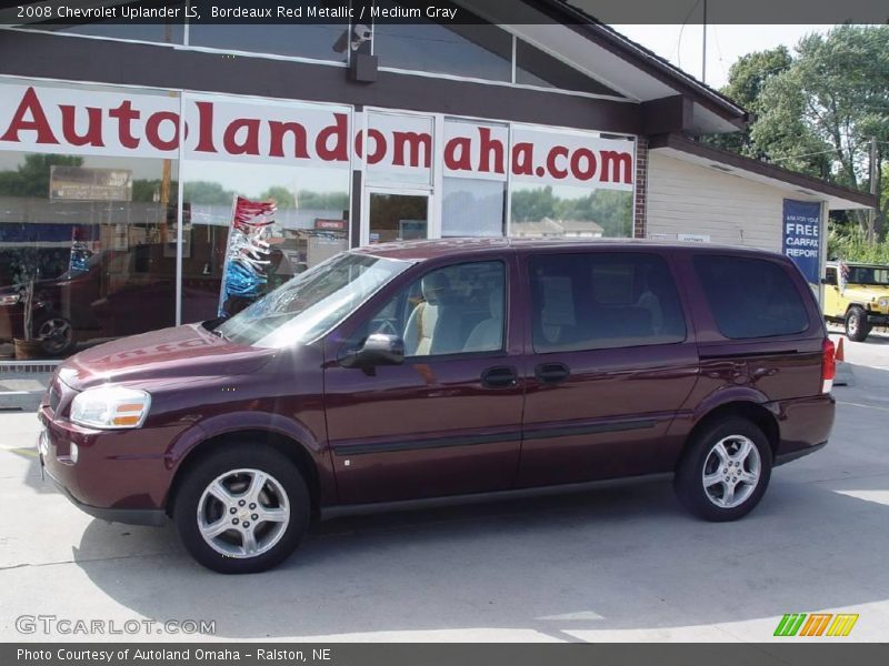 Bordeaux Red Metallic / Medium Gray 2008 Chevrolet Uplander LS