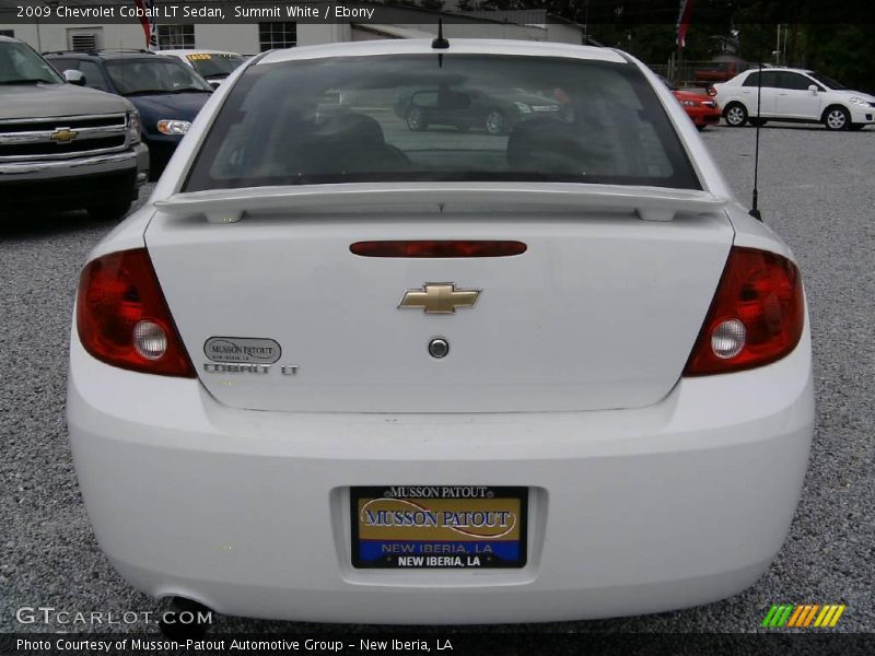 Summit White / Ebony 2009 Chevrolet Cobalt LT Sedan